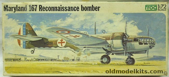 Frog 1/72 Martin 167 Maryland - Reconnaissance Bomber French or South African, F241 plastic model kit